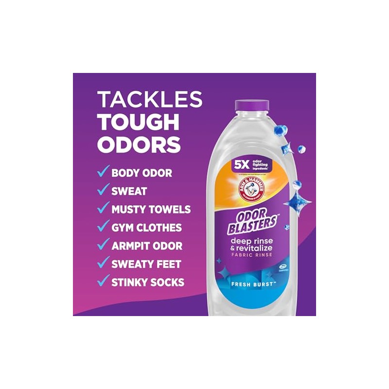 ARM & HAMMER Odor Blasters Deep Rinse and Revitalize Fabric