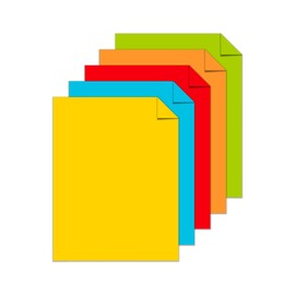 Astrobrights Color Paper, 8.5” x 11”, 24 lb/89 gsm, “Brights” 5-Color Assortment, 500 Sheets (Pack of 5) (99608)