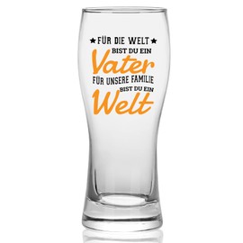 Joymaking Bierglas Geschenke für Papa, Vatertagsgeschenke, Geburtstagsgeschenk, Bester Papa Geschenke 460ml