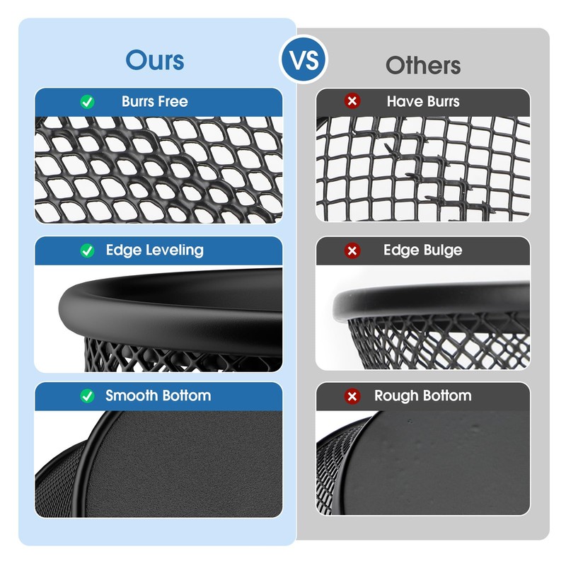 MaxGear Magnetic Pen Holder 2-Pack, Mesh Pencil & Marker Organizer