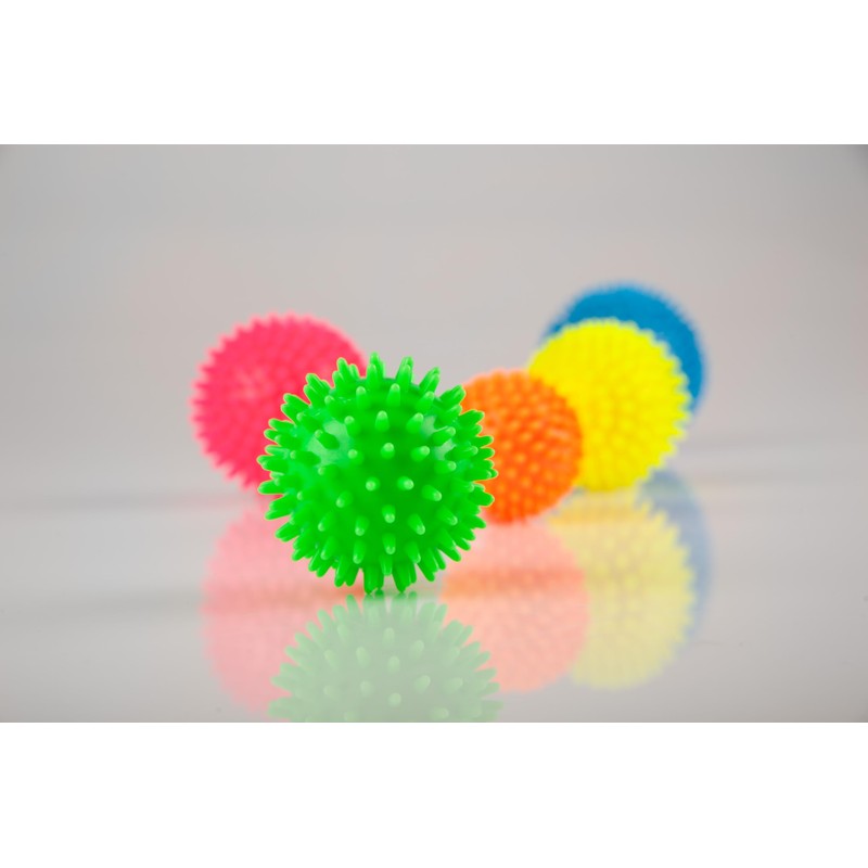 Sport-Tec Soft Hedgehog Ball, Diameter 6 cm, Neon Orange, Various