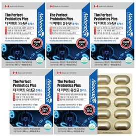 더 퍼펙트 유산균 프로바이오틱스 플러스 60캡슐 5박스 10개월분 100억 생 포스트 신 프리 The Perfect Probiotic Plus 60 Capsules 5 Boxes 10-Month Supply 10 Billion Live Postbiotic Free