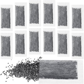 12pcs Activated Charcoal Water Filters, Coconut Shell, Chemical-Free, Odor Absorbing, Carbon Filter Replacements for Distillers (12PCS, 3.5 * 7.5CM)