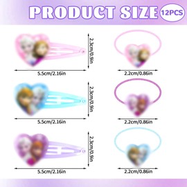 Haarspangen Mädchen, 12 Stück Haarschmuck Mädchen Set, Haarclips Mit Elastische Haarring Cartoon Mouse Geburtstagsdeko Kinder Haarschleifen Haarnadeln Geschenke Hair Clip Accessoires For The Girls