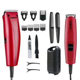 Conair Juego de peluqueria con potente motor magnetico hct978es mx Rojo