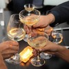AIOS Pack of 20 Champagne Coupe Glasses Made from Recyclable