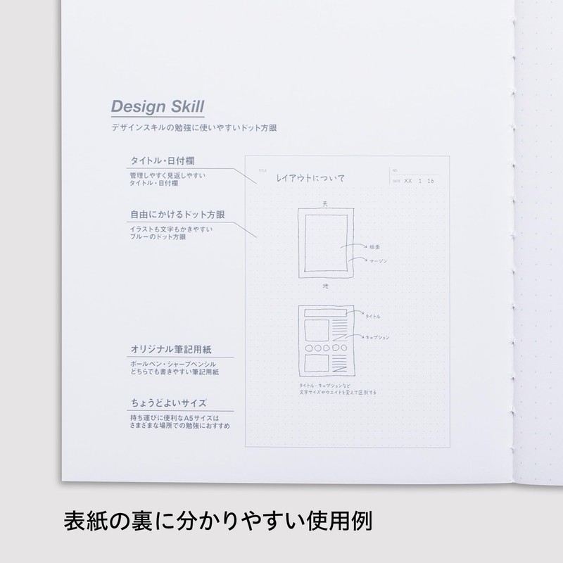 Apica CFSA5003T Skill-In Notebook for Re-Learning for Working People, A5