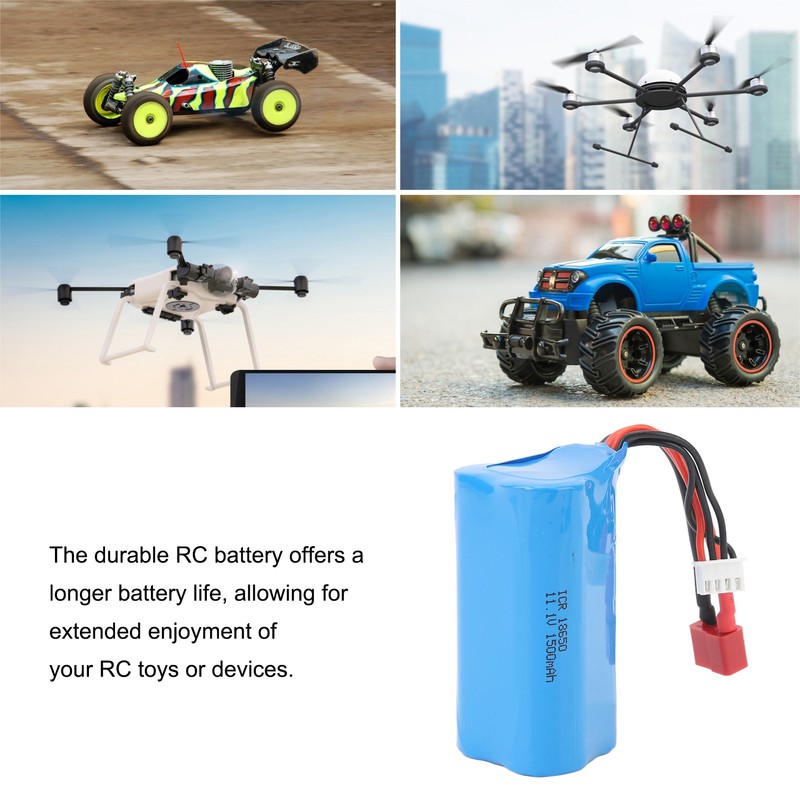 11.1V 15C Lipo Battery 1500mAh Lightweight Long Lifespan Remote Control