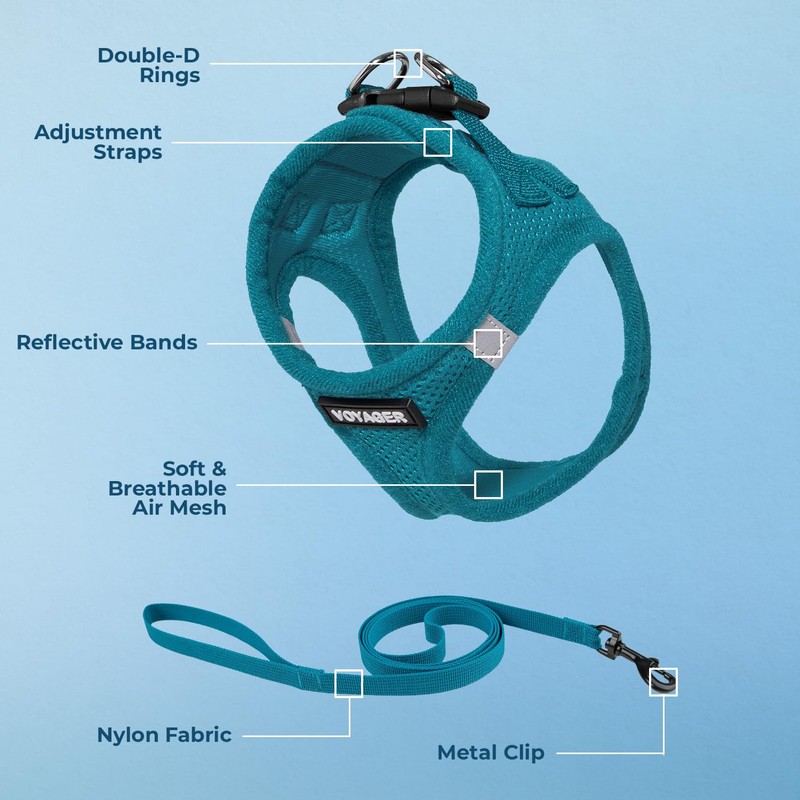 Voyager Step-in Air Cat Leash Harness Set - All Weather