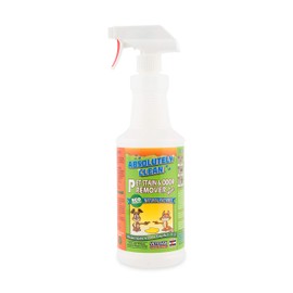 Absolutely Clean Amazing Pet Odor Eliminator for Home, Professional Strength: Natural Enzymes Remove Most Stains in 60 Seconds -Dog/Cat Urine, Vomit, Bile, Feces, Grass, Blood, Drool, More -USA Made