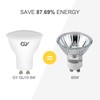 GY GU10 LED Cool White Bulb, 8 W, 6500 K,