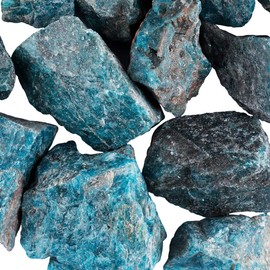 Nupuyai 460 g Raw Stones Gemstones Blue Apatite Stones Healing Stones Decorative Stones Natural Stones for Reiki Healing Decoration