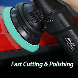 FarTryGo 5 Inch 130mm Foam Buffing Pads 3-Pack – Premium Cutting, Polishing & Waxing Set for Headlight Restoration, Swirls & Gloss, Rotary/DA Compatible