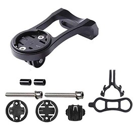 MUXSAM Mountain Bike Stopwatch Bike Stem Odometer Computers Holder, Mountain Road Bike Computer Holder Stem Top Cap Stopwatch Aluminum Alloy Black