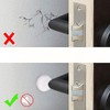 3.15" Door Stop Wall Protector, 4 pcs White Soft Silicone