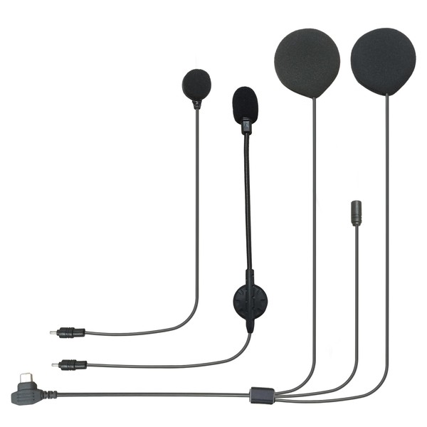 XGP Motorcycle Helmet Headset Hi-fi Speakers with Boom and Button