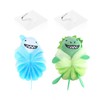 2 Stück Badekugeln, 2 Stück No-Punch-Haken, Kreativer Bade-Luffa, Interessante Kinder-Badekugeln,