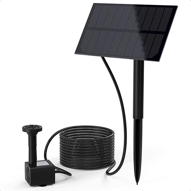 Solar Fountain 1.5W Electric Water Pump with 4 Nozzles for