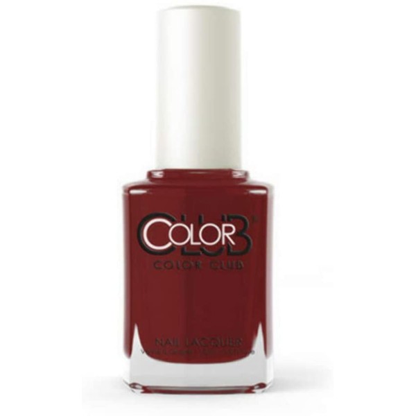 Color Club Nail Lacquer Rocky Mountain High, Nail Collection, Bergundy Red Color .5 fl oz (15 mL)