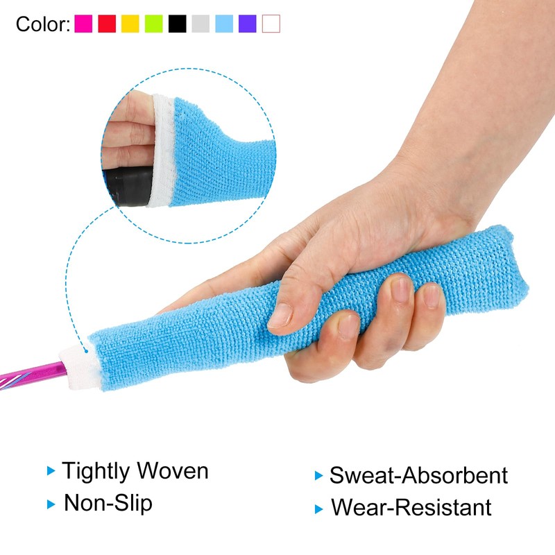 PATIKIL Cotton Feeling Badminton Towel Grip, 4 Pack Nylon Tennis