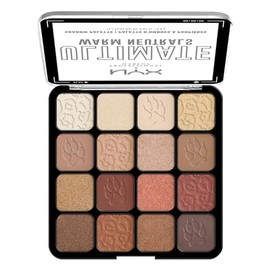 Nyx Professional Makeup, Paleta De Sombras, Ultimate Shadow Palette, Tono Warm Neutrals 13G