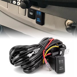 21ST For 2001-2007 Highlander , SPOT LIGHTS Push Switch Button Wiring Harness Kit
