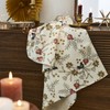 Coucke, Ivory Pomegranate French Ecru Kitchen/Tea Towel, Cotton/Linen Blend