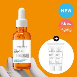 La Roche-Posay Pure Vitamin C12 Serum 30ml Promotion (+ 2 Mela B3 Serums 3ml each) / 라로슈포제 순수 비타민 C12 세럼 30ml 기획 (+멜라B3세럼 3ml*2개 증정)