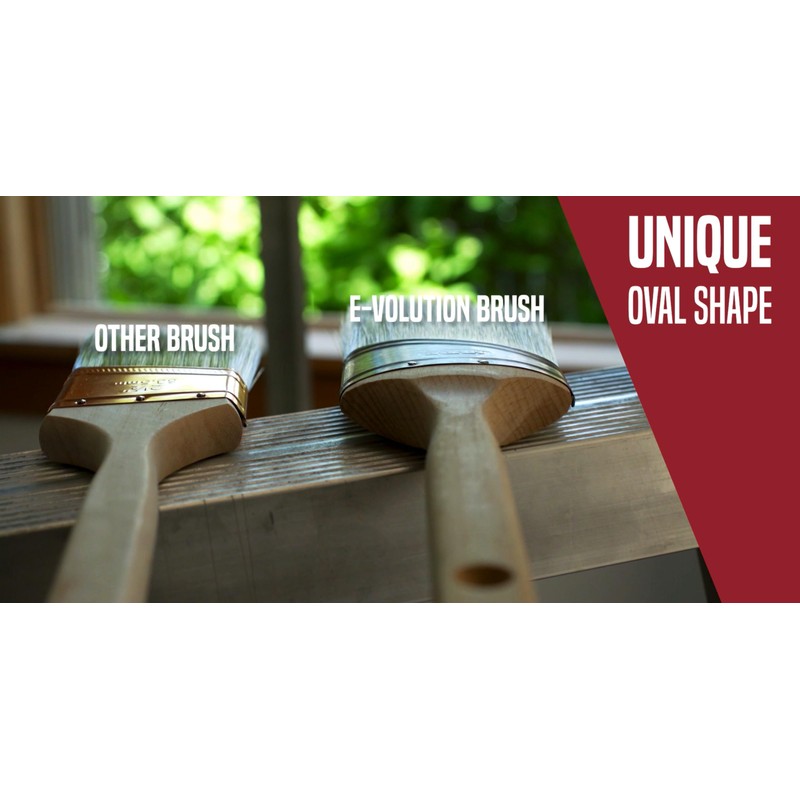 Hyde E-Volution 47322 Pinsel, oval, Polyester SRT Filament, steife Mischung