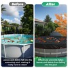 27.8FT Round Leaf Net Cover for 24FT Above Ground Pools