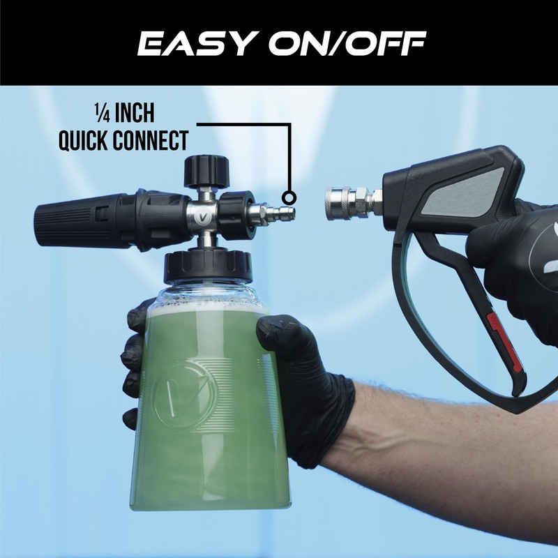 VIKING Professional Foam Cannon for Car, Adjustable Spray Nozzle, 1.1