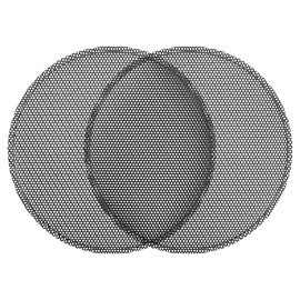 QUARKZMAN Universal 4.5 Inch Mesh Speaker Grille for Audio Subwoofer 118 x 124 x 9 mm Grille without Frame Black - Pack of 2