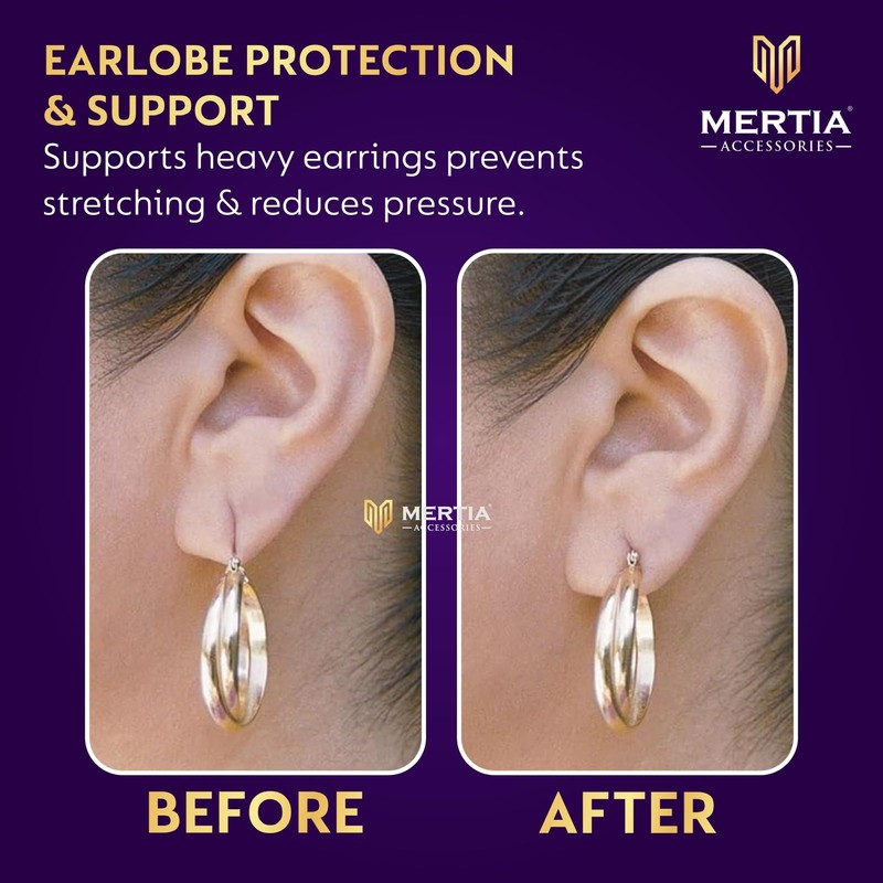 30 Pcs Earlobe Support Patch for Heavy Earrings – Clear