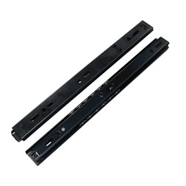 Drawer Slides 12 Inch Ball Bearing Full Extension 2 Section Slide Track Mounting Drawer Runners Slider for Cabinet Home Furniture, 2 Pack (Black 12 inch)