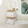 Mefirt Fruit Basket, 2-Tier Bowl for Kitchen Counter, Stackable Wall