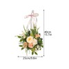 Spring Rose Wreath Front Door Decorative Hanging Wreath Artificial Wall