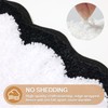 ORTIGIA Cute Scalloped Bathroom Rugs Non Slip Washable, Quick Dry