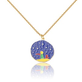 PLITI Little Prince Gift Little Prince Book Fans Gift Gift Prince and Fox Necklace For Book Lover (Prince necCA)