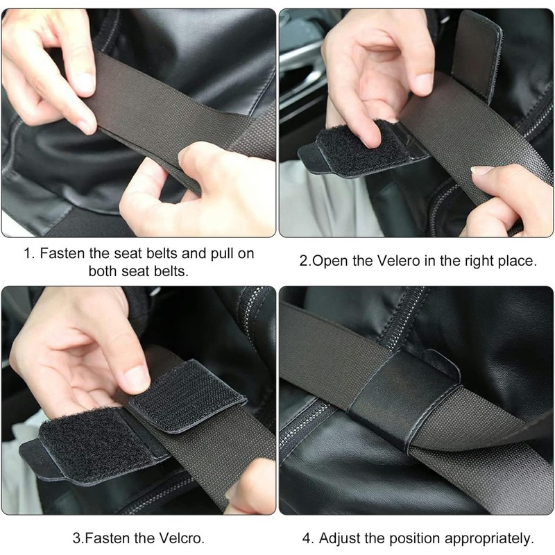 2PCS Seatbelt Adjuster Seat Belt Clip for Adults Universal Comfort