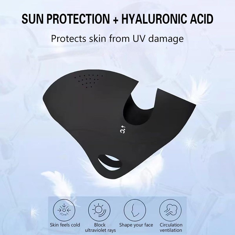 Sports Face Mask with Eye Protection, Breathable Comfort Fit, Navy