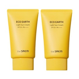 The Saem Eco Earth Light Sun Cream 50g x 2 (Main Product+) / 더샘 에코 어스 라이트 선 크림 50g x2개 (본품+ )