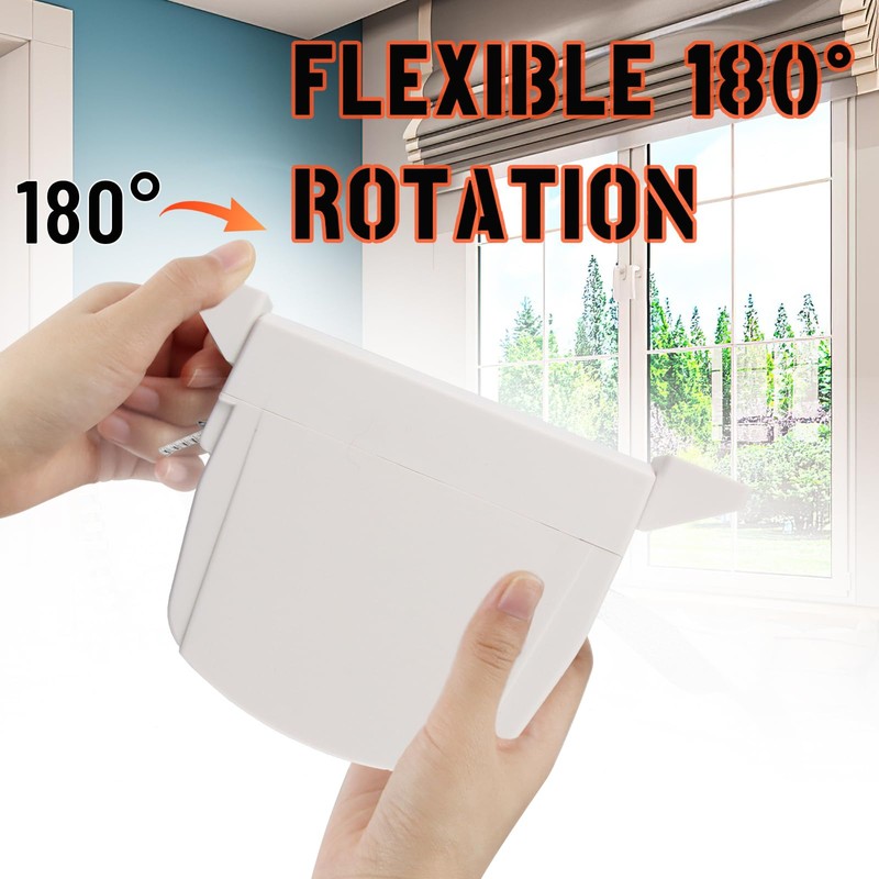 badaren Roller Shutter Belt Winder, Screw-On Winder, 180° Rotation, Roller