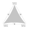 Vexoria Sun Shade Sail Canopy, 16'x 16'x 16' Triangle 95%