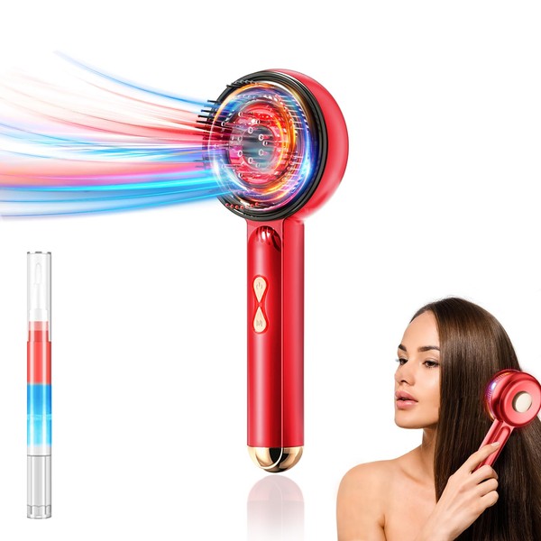 INCFADDY Electric Scalp Massager with Red Light Therapy Hair,3-in-1 Multi-Function