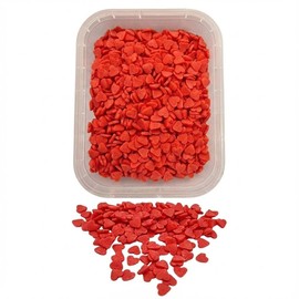 Cuoricini di Zucchero Rossi Alimentari 60g - Cuori Rossi alimentare - Decorazioni San Valentino per Dolci, Torte, Cupcake e Dessert - Sprinkles Edibili per Pasticceria e Feste Speciali