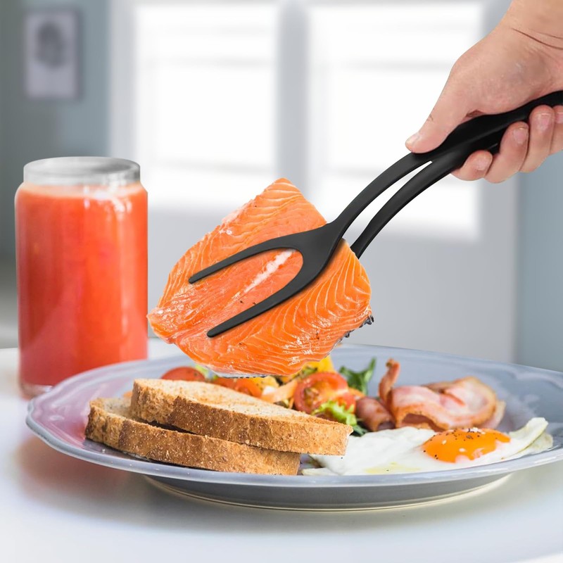 Egg Flipper Spatula 2 in 1 Grip and Flip Spatula