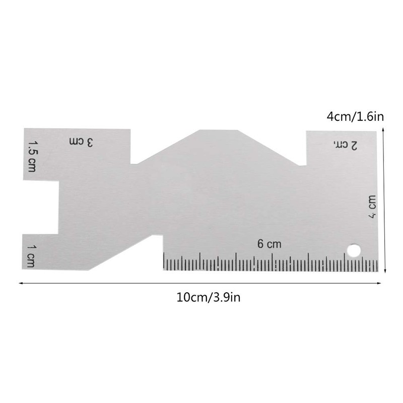 Metal Sewing Ruler Caliber Ruler Sewing Ruler Knitting Sewing Hem
