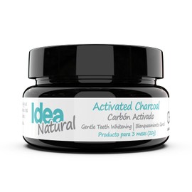 Blanqueador Dental Carbón Activado - 100% NATURAL - No OGM, Elimina Manchas y Placa (20g)