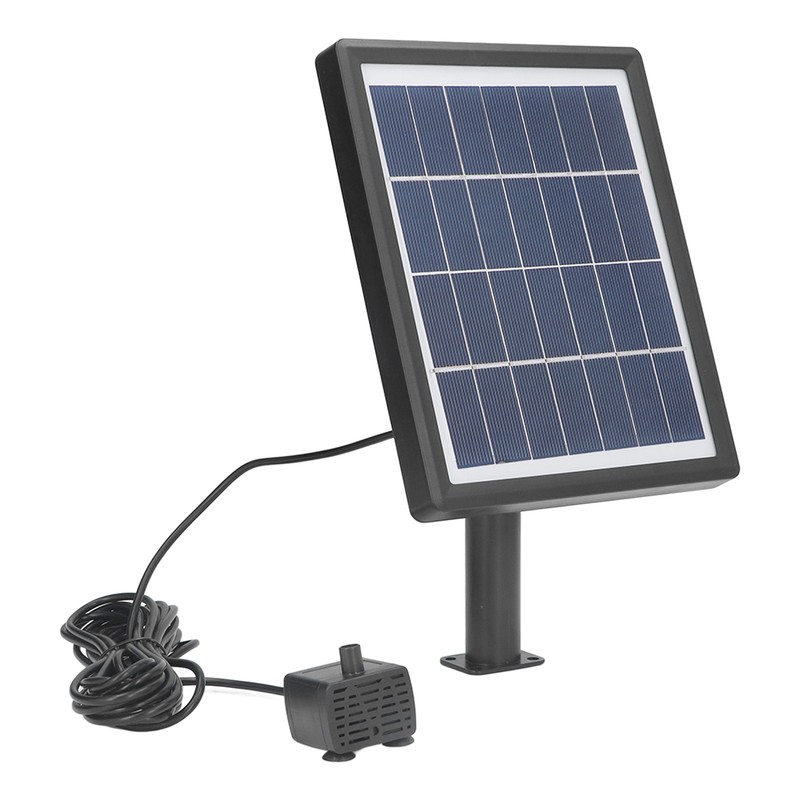Solar Fountain Pump Multi Nozzles Efficient Small Landscape Floating Fountain