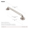 Moen R8948W Bathroom Safety 48-Inch Grab Bar with Concealed Screws,